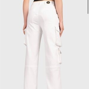 Versace Jeans Couture White Cargo Pants